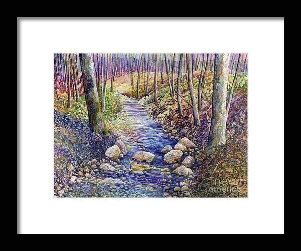 Creek Framed Print featuring the painting Creek Crossing by Hailey E Herrera