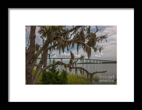 James B. Edwards Bridge Framed Print featuring the photograph Creekside by Dale Powell