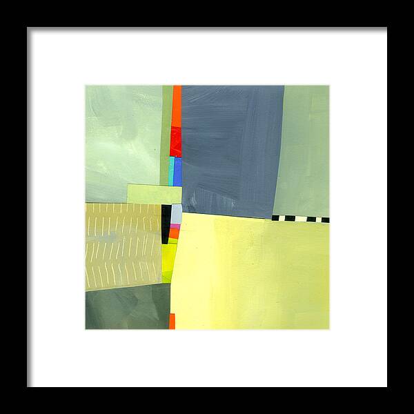 Abstract Art Framed Print featuring the painting Crevice or Cravat by Jane Davies
