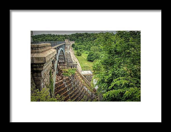 Croton Dam Framed Print featuring the photograph Croton Dam New York by Kristia Adams