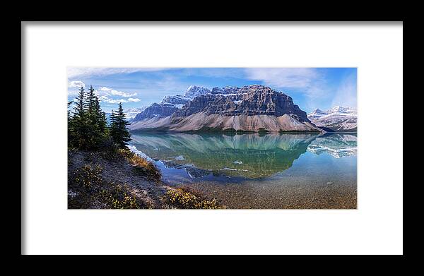 Crowfoot Reflection Framed Print featuring the photograph Crowfoot Reflection by Chad Dutson