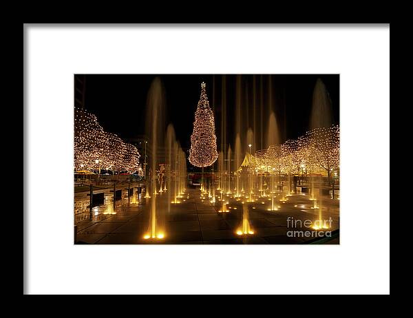 Christmas Framed Print featuring the photograph Crown Center Christmas 2 by Dennis Hedberg