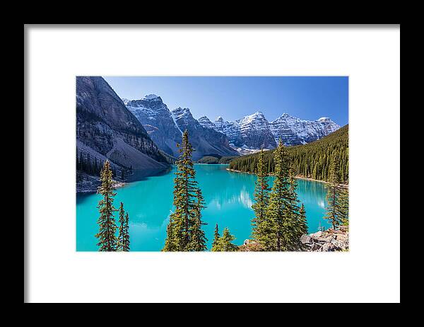 Adventure Framed Print featuring the photograph Crown Jewel of the Canadian Rockies by Pierre Leclerc Photography