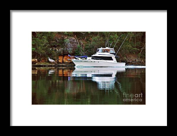 Cruising The River Framed Print featuring the photograph Cruising the River by Kaye Menner by Kaye Menner