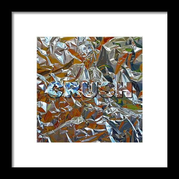 Clingfoil Framed Print featuring the digital art Crush by Alfred Degens