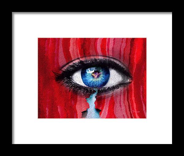 cry Me A River Framed Print featuring the painting Cry Me A River by Mark Taylor