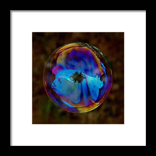 Bubble Framed Print featuring the photograph Crystal Bubble by Marilynne Bull