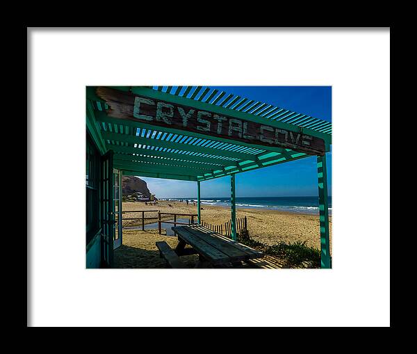 Crystal Cove Framed Print featuring the photograph Crystal Cove Store by Pamela Newcomb