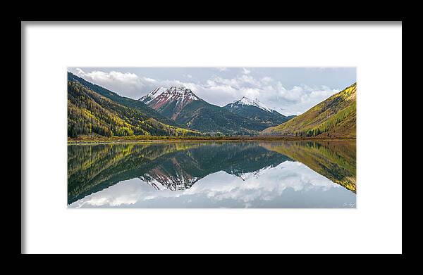 Crystal Lake Framed Print featuring the photograph Crystal Lake Reflection by Aaron Spong