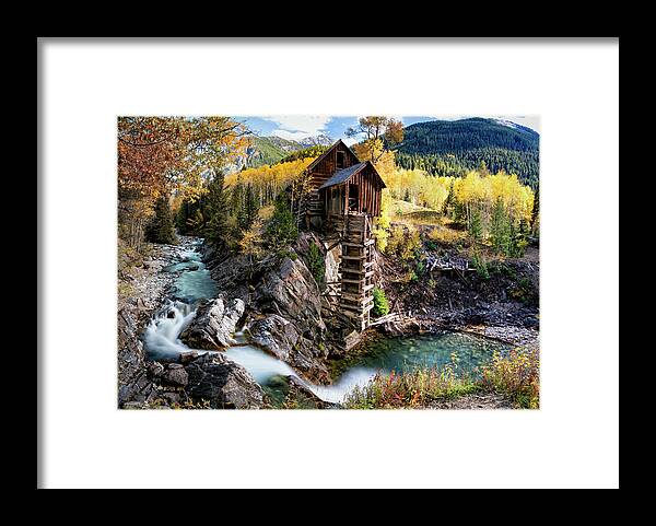 Crystal Mill Framed Print featuring the photograph Crystal Mill by David Soldano