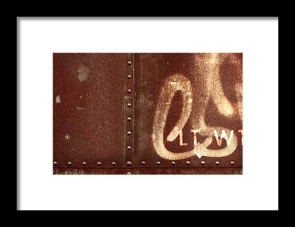 Rust Framed Print featuring the photograph Csltw by Kreddible Trout