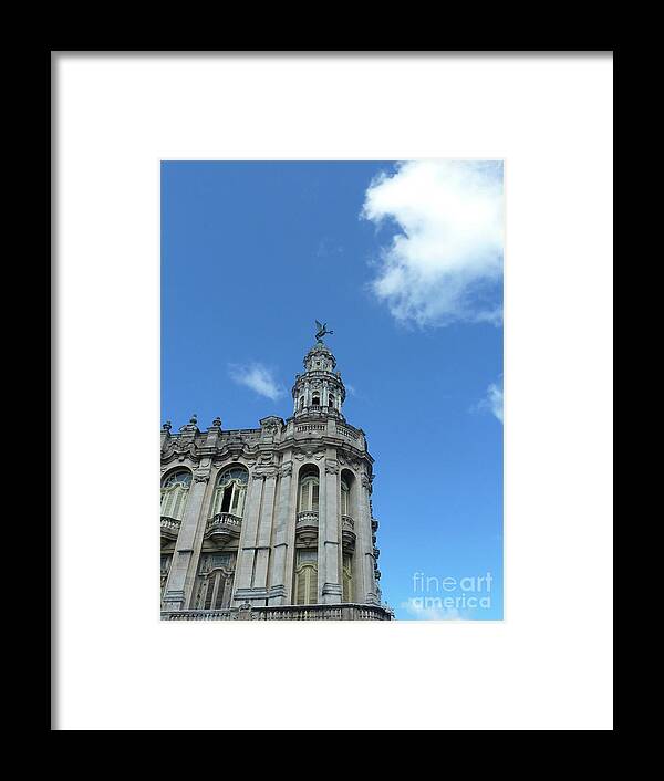 Photography Framed Print featuring the photograph Cuba Architect and skies by Francesca Mackenney