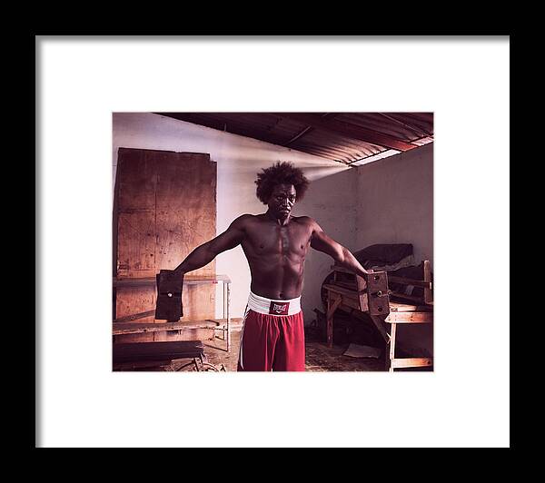Joan Carroll Framed Print featuring the photograph Cuban Boxer in Training II by Joan Carroll