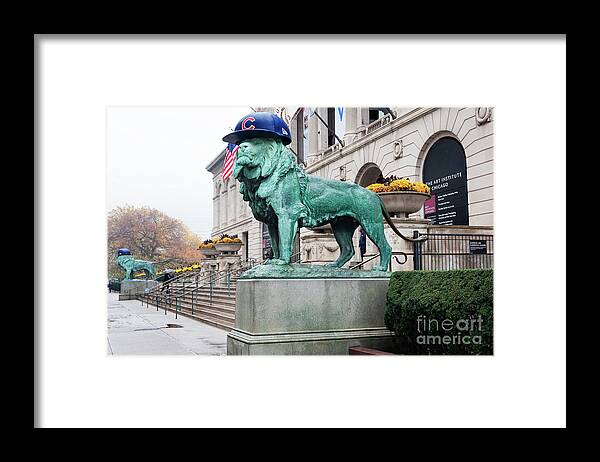 Cubbies Lions Framed Print featuring the photograph Cubs Lions by Patty Colabuono