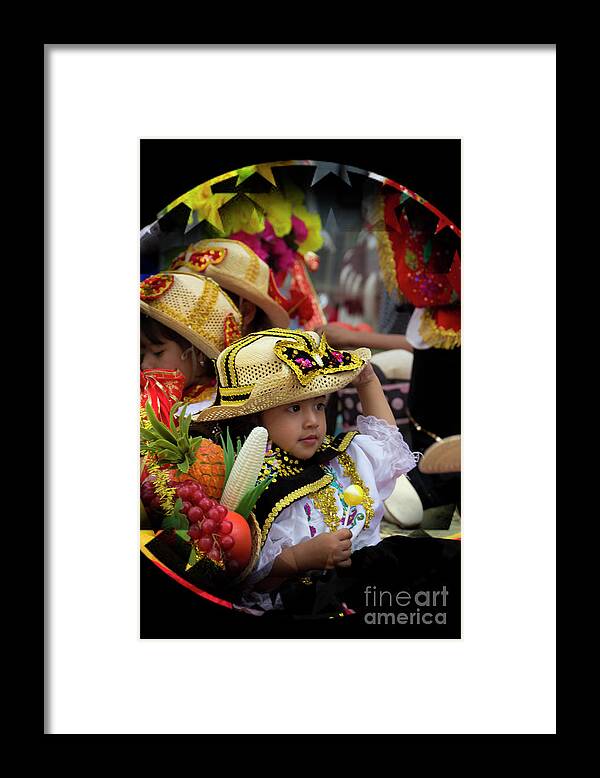 Expression Framed Print featuring the photograph Cuenca Kids 837 by Al Bourassa