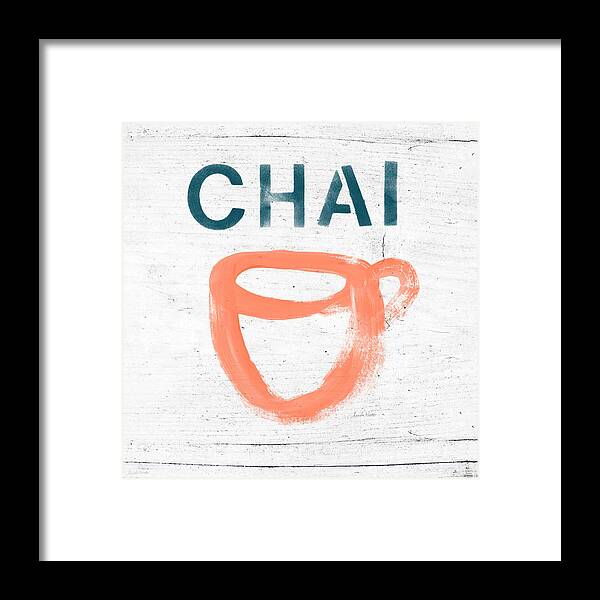 Tea Framed Print featuring the painting Cup of Chai- Art by Linda Woods by Linda Woods