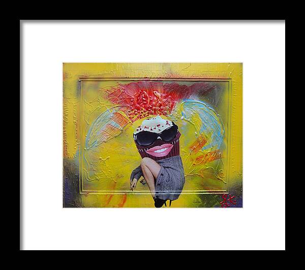 Cupcake Framed Print featuring the painting Cupcake by Lisa Piper