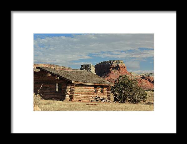 Cabin Framed Print featuring the photograph Curly's Cabin by David Diaz