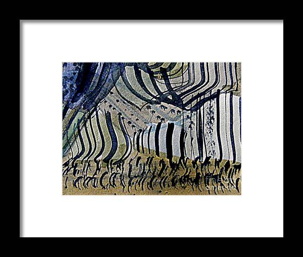 Watercolor Abstract Painting Framed Print featuring the painting Curtain Call by Nancy Kane Chapman
