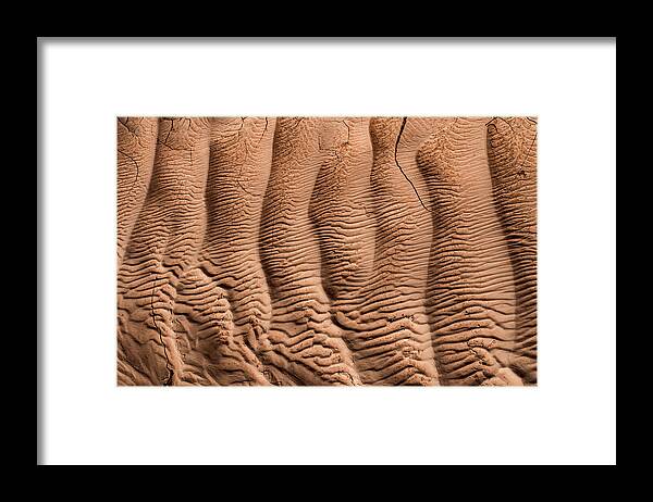 Sand Framed Print featuring the photograph Curvatures Of The Eart by Deborah Hughes