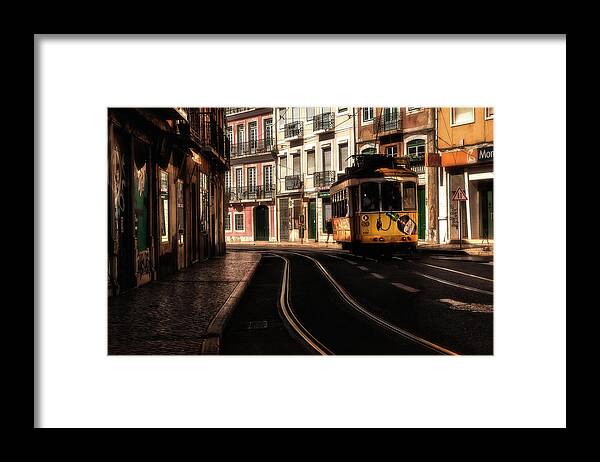 Lisbon Framed Print featuring the photograph Curves by Jorge Maia
