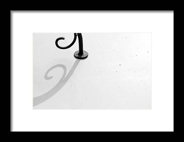 Metal Chair Framed Print featuring the photograph Curves to the left by Prakash Ghai