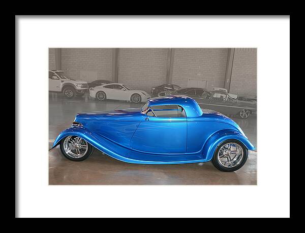 Ford Framed Print featuring the photograph Custom Blue 33 by Bill Dutting
