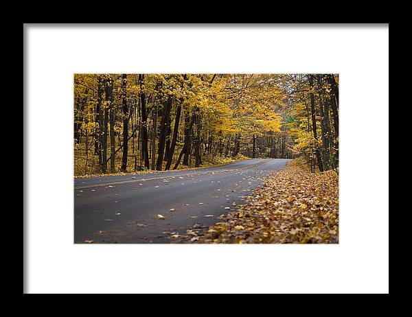 October Framed Print featuring the photograph Cutting Through the Gold by Josh Eral