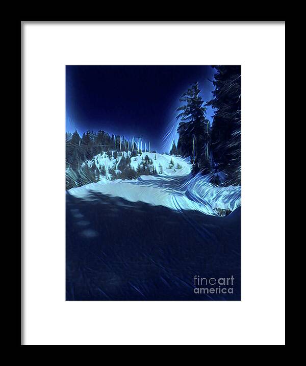 Blue Period Framed Print featuring the photograph Cypress Bowl, W. Vancouver, Canada by Bill Thomson