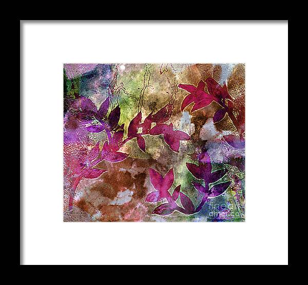 Abstract Framed Print featuring the painting D231116 by Mas Art Studio