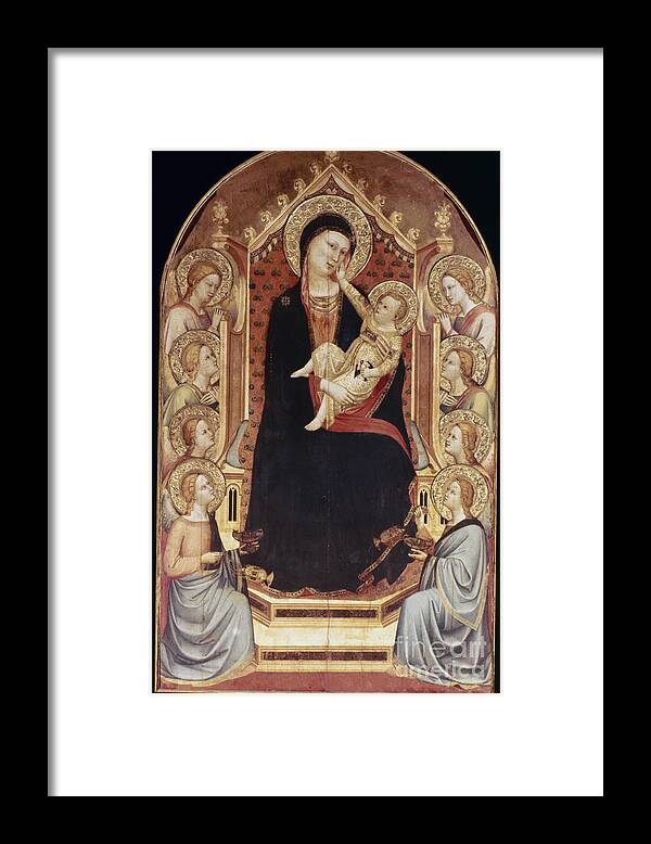 14th Century Framed Print featuring the photograph Daddi: Madonna And Child by Granger