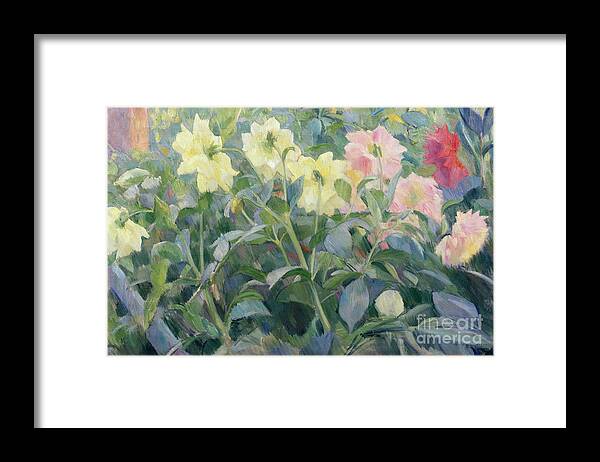 Erik Werenskiold Framed Print featuring the painting Dahlia by O Vaering