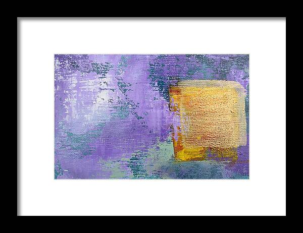 Lyrical Abstract Framed Print featuring the painting Daily Abstraction 217121001B by Eduard Meinema