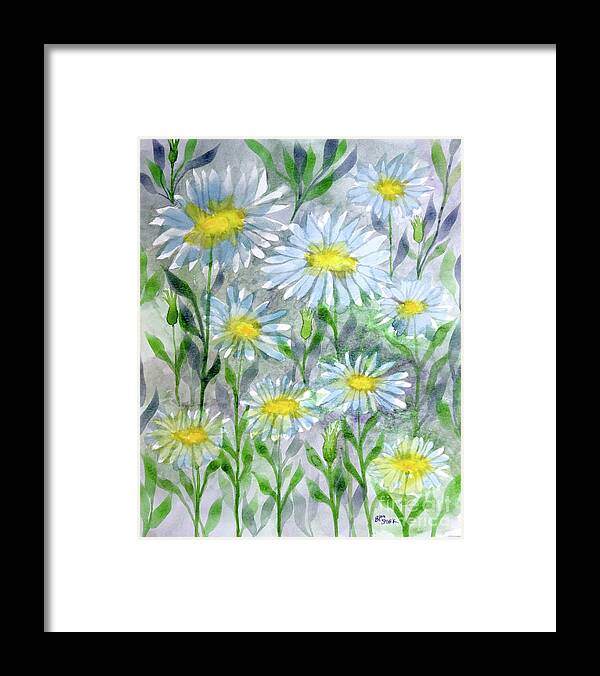  Framed Print featuring the painting Daisy Dreams by Barrie Stark