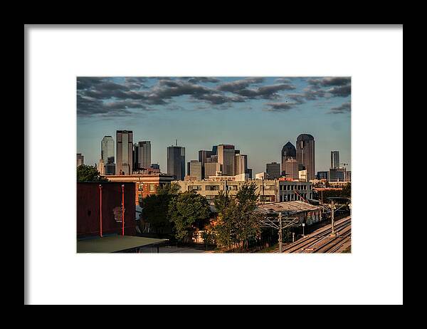 Sunsets Framed Print featuring the photograph Dallas Sunset over 30 by Diana Mary Sharpton