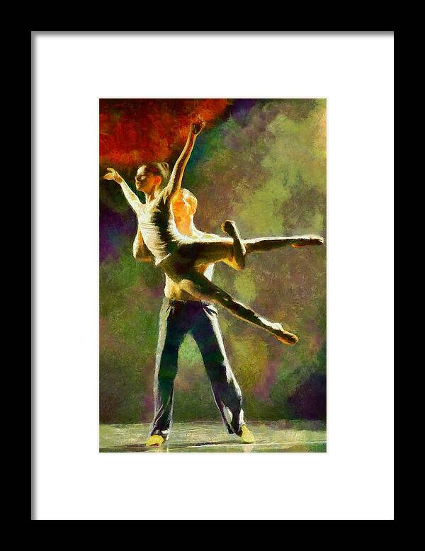 Dancer Framed Print featuring the digital art Dance 3 by Caito Junqueira
