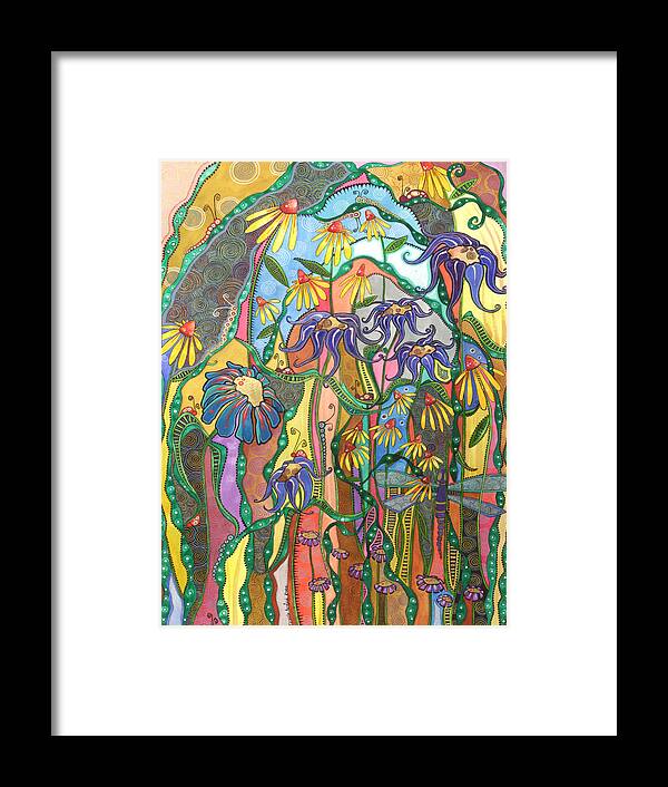 Dance Of Life Painting Framed Print featuring the painting Dance of Life by Tanielle Childers