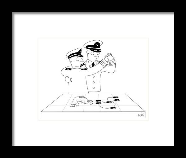Sailor Framed Print featuring the drawing Dance Steps by Seth Fleishman