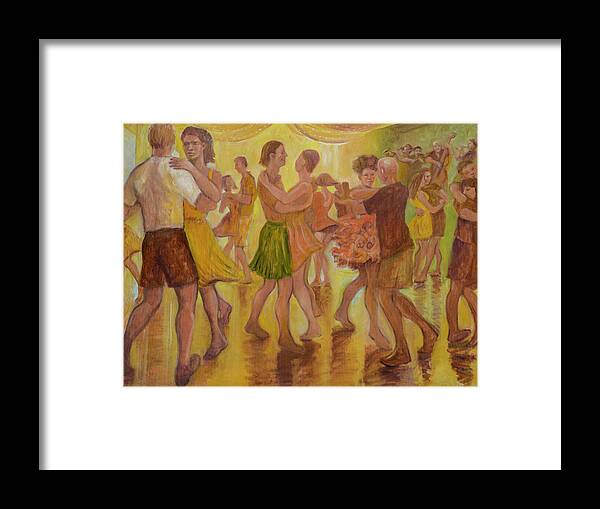 Painting Framed Print featuring the painting Dance Trance by Laura Lee Cundiff
