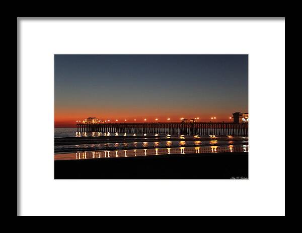 San Diego Framed Print featuring the photograph Dancing Lights by Amy Gallagher