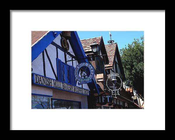 Danish Mill Bakery Framed Print featuring the photograph Danish Mill Bakery in Solvang California by Susanne Van Hulst