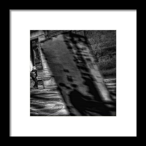 Urban Framed Print featuring the photograph Dark Blondie
#woman #walk #street by Rafa Rivas