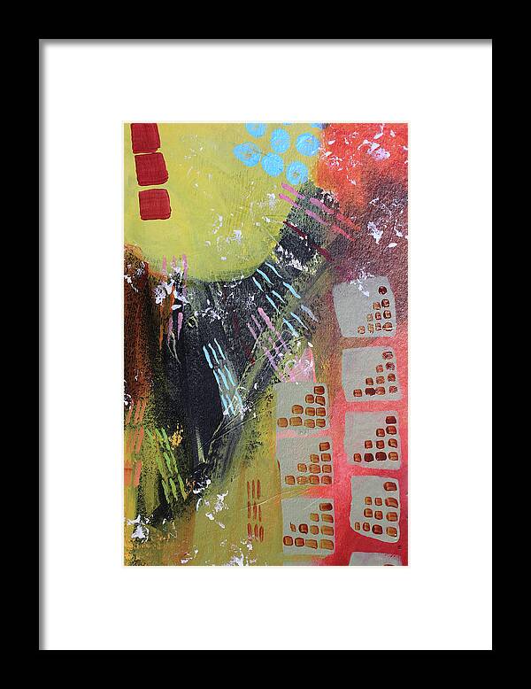 City Framed Print featuring the painting Dark City by April Burton