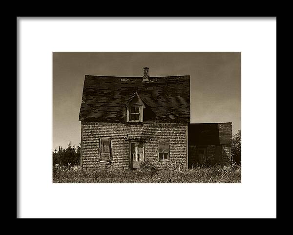 Old House Framed Print featuring the photograph Dark Day on Lonely Street by RC DeWinter