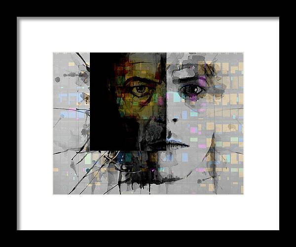 Bowie Framed Print featuring the painting Dark Star by Paul Lovering