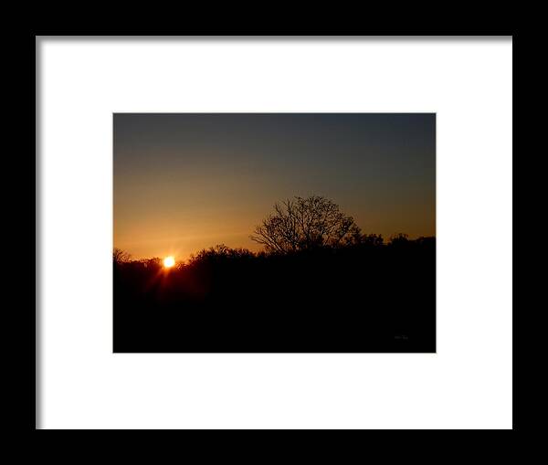 Spring Framed Print featuring the photograph Dark Sunrise by Wild Thing