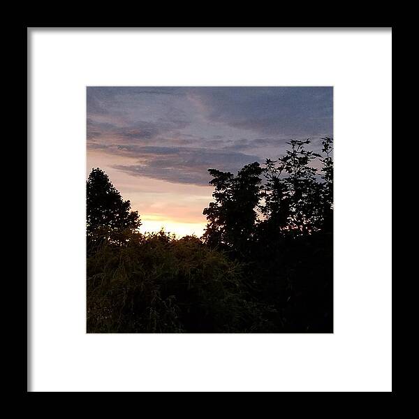 Sunset Framed Print featuring the photograph Dark Sunset by Vic Ritchey