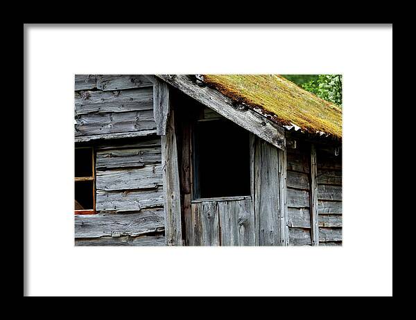 Old House Framed Print featuring the photograph Dark Window by Tracy Anderson