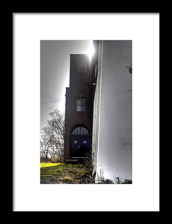  Framed Print featuring the photograph Darkened Door by Melissa Newcomb