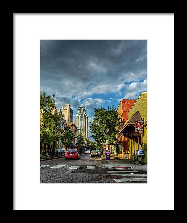 Hdr Framed Print featuring the photograph Dauphin St Five by Brad Boland